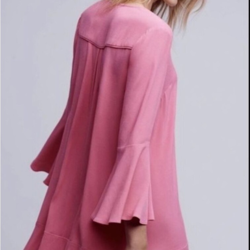 Anthropologie HD Paris bell sleeve shift dress - Picture 2 of 4